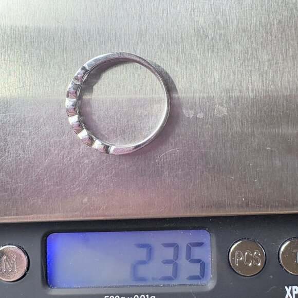 VTG Solid Sterling Silver 925 Marquise Cut Cubic Zirconia Ring Size 9.75 - Picture 8 of 9